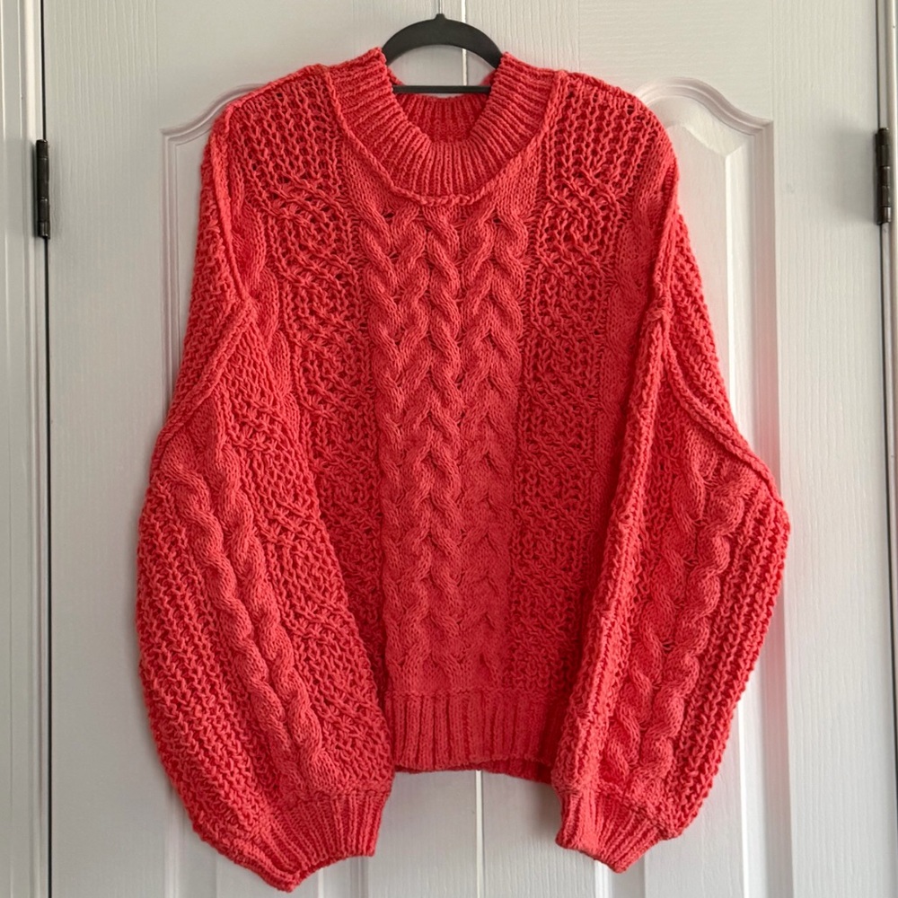 🌸NWT: POL Mock Neck Cable Knit Sweater